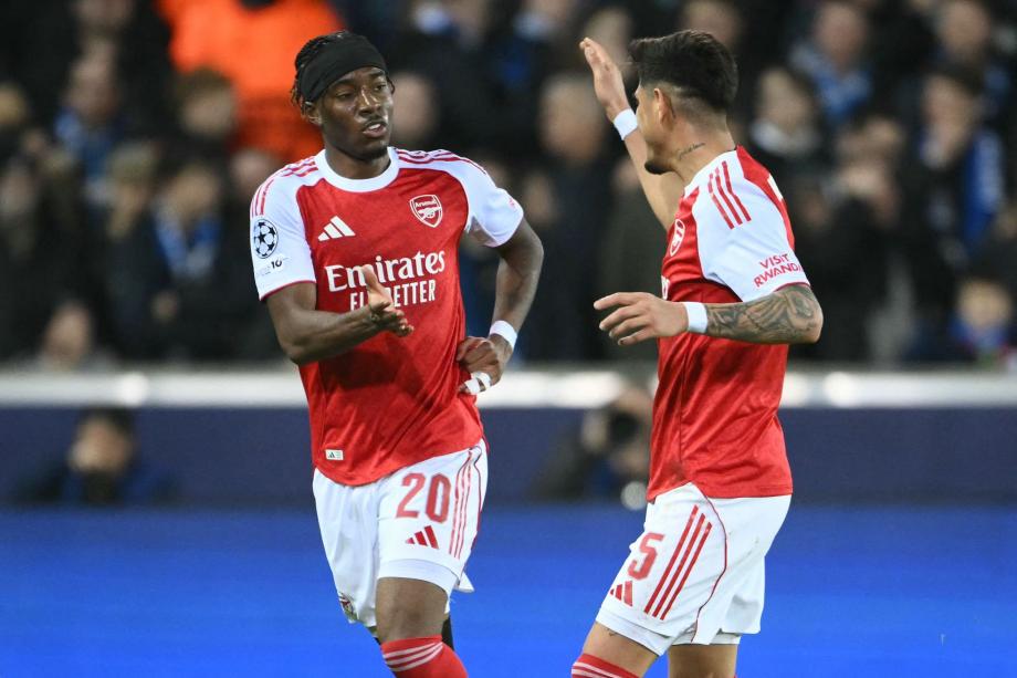 [图]欧冠：马杜埃凯双响 阿森纳3-0布鲁日6战全胜领跑